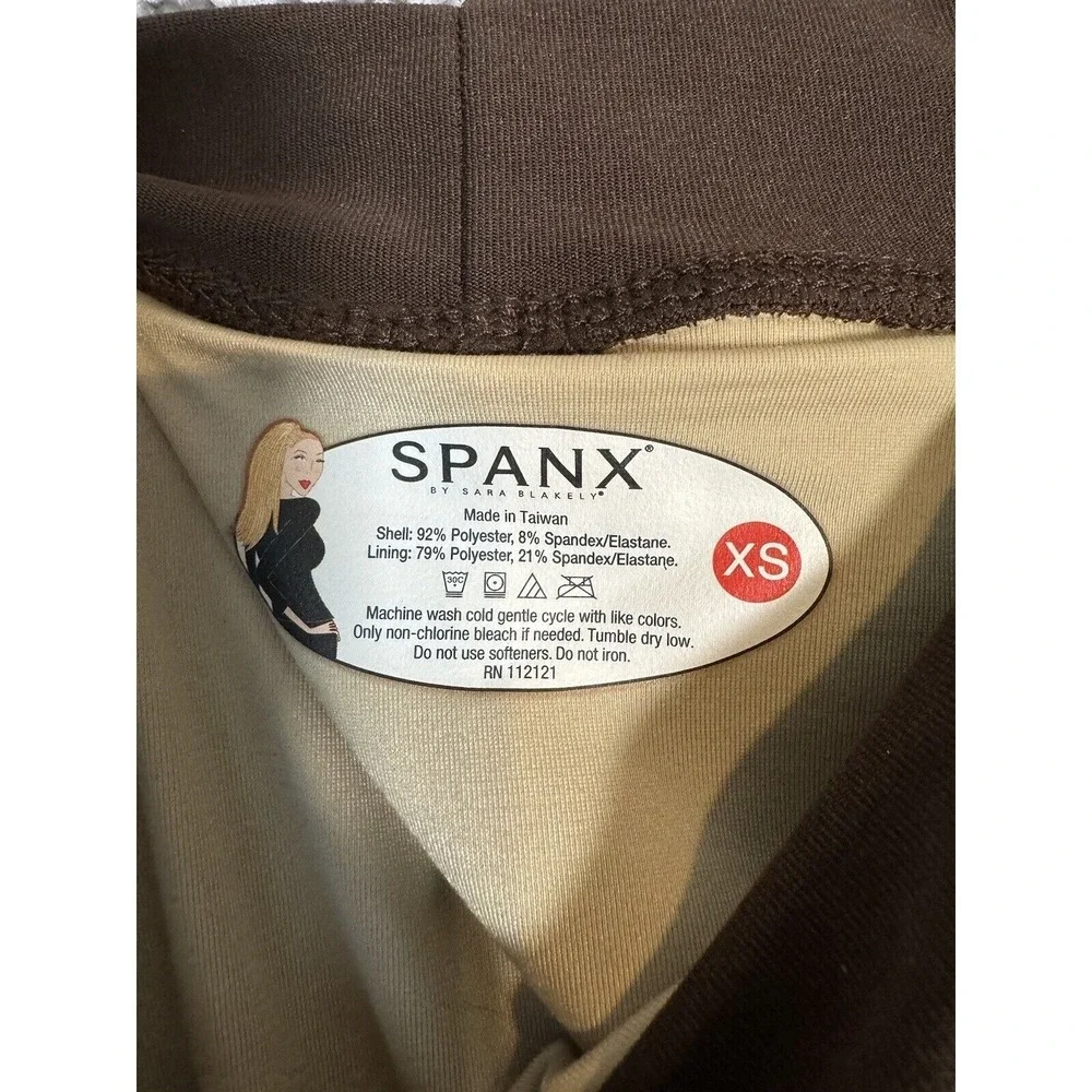 Spanx Pencil Skirt Womens XS Brown Pull on Bod-A-Bing Shapewear Slimming Stretch